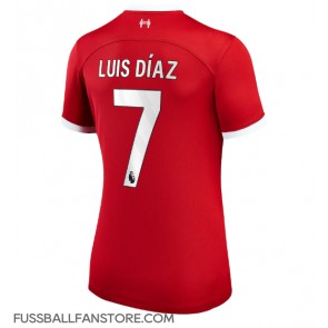 Liverpool Luis Diaz #7 Replik Heimtrikot Damen 2023-24 Kurzarm